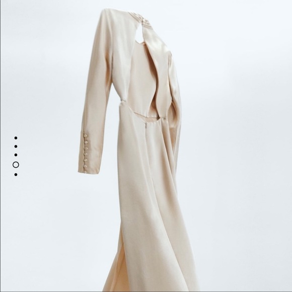 Zara Limited Edition Satin Effect Dress - Picture 4 of 7